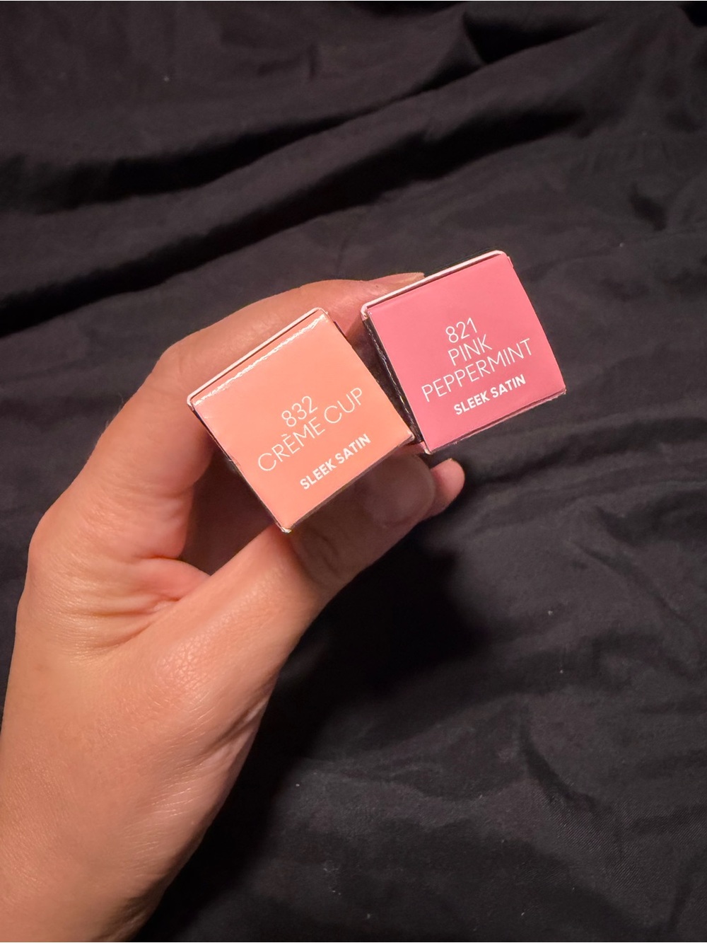 Sleek Satin Lipstick - Pink Peppermint & Crème Cup Duo